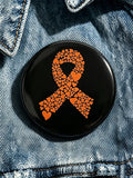 Leukemia Awareness Lapel Pin with Gender-Inclusive Design