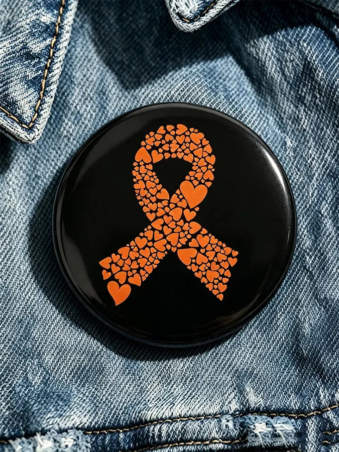 Leukemia Awareness Lapel Pin with Gender-Inclusive Design