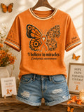 Women's I Believe In Miracles Print T-shirt
