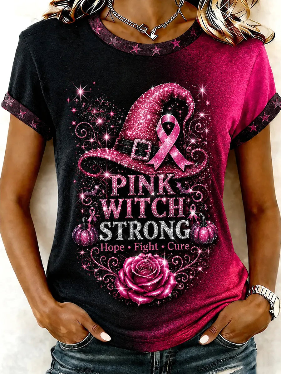 We All Wear Pink In October Art Print T-Shirt
