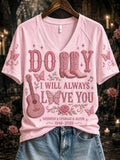 Women's Commemorative Print Casual T-Shirt