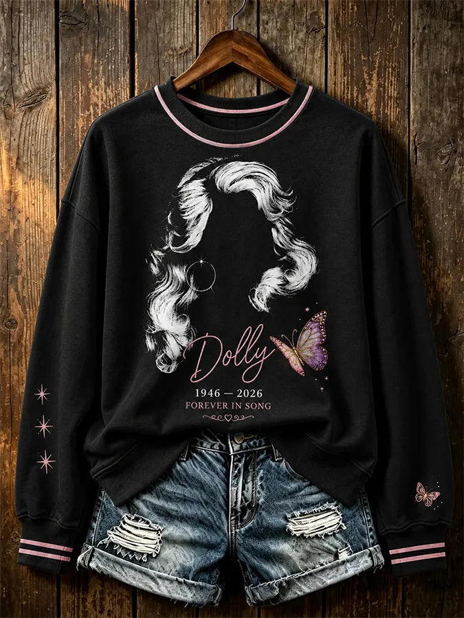 Women's Vintage-Style Country Music Singer Commemorative Graphic Top