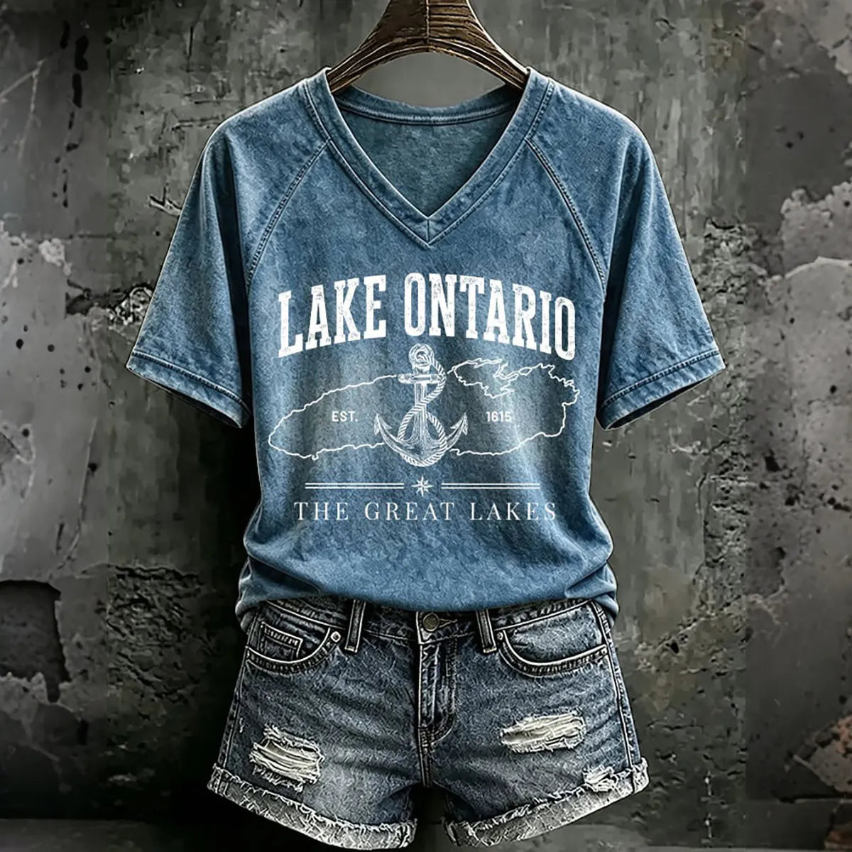 Women’s Lake Ontario Printed Casual T-shirt