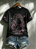 Women's Commemorative Print V-Neck T-Shirt