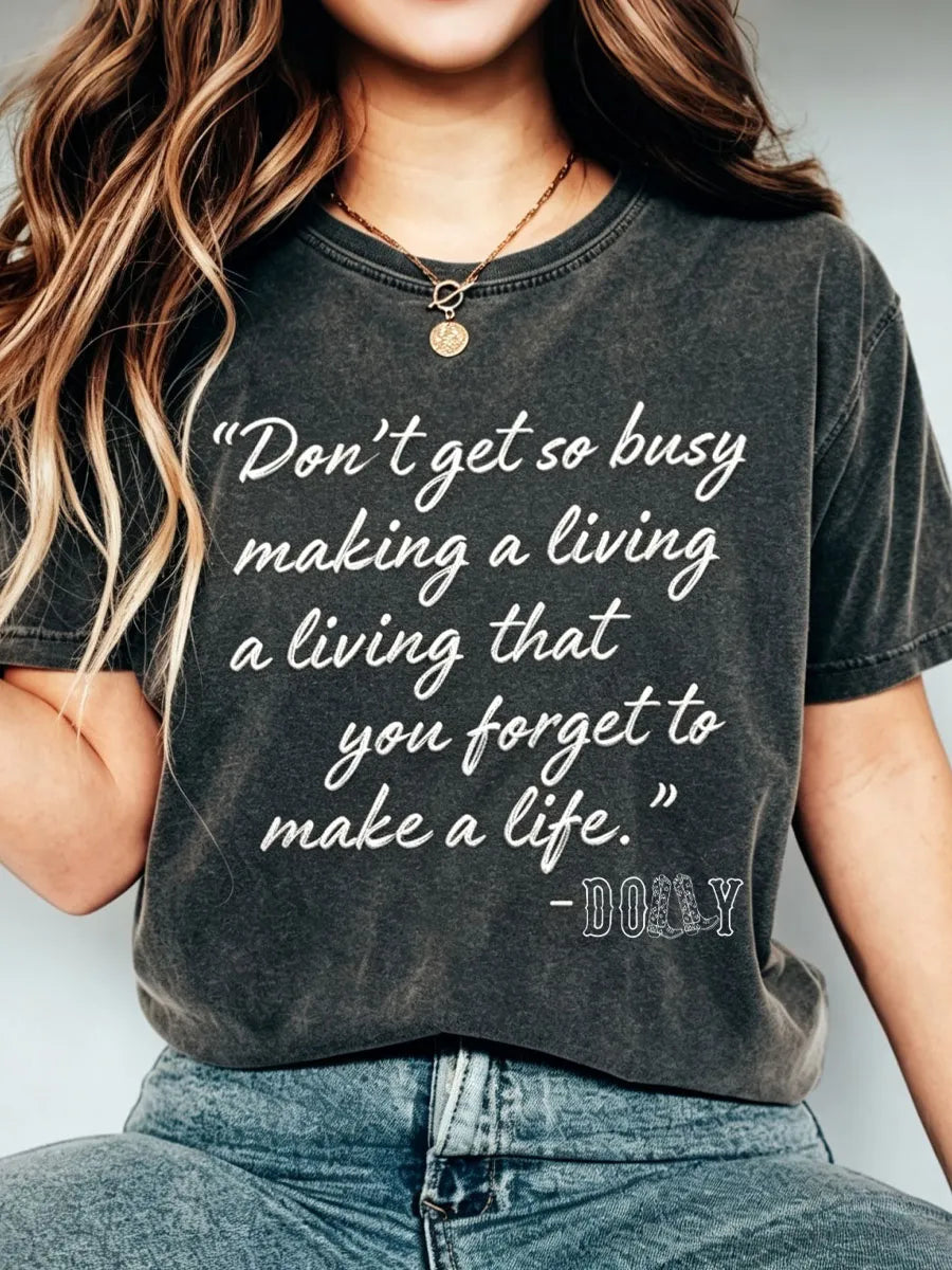 Women's The Queen of Country Print Casual T-Shirt