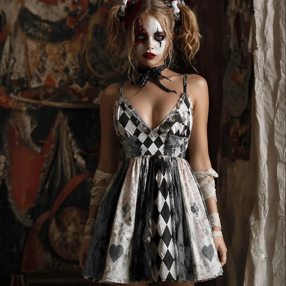 Women Halloween Cosplay Gothic Style Dress