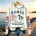 Women's Vintage Canada Lake Ontario Print Hoodie
