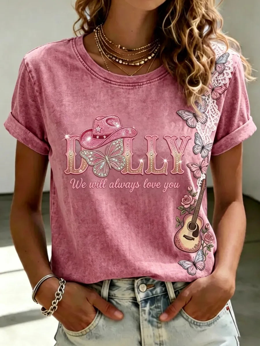 Women's Commemorative Print Vintage T-Shirt