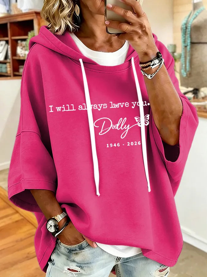 Women'S Commemorative Printed Hoodie
