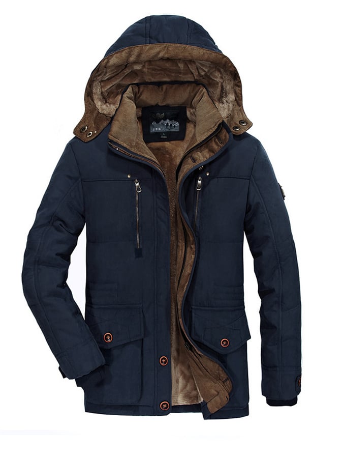 Men's Vintage Thickened Padded Outdoor Jacket