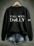 Women'S Country Music Print Sweatshirt
