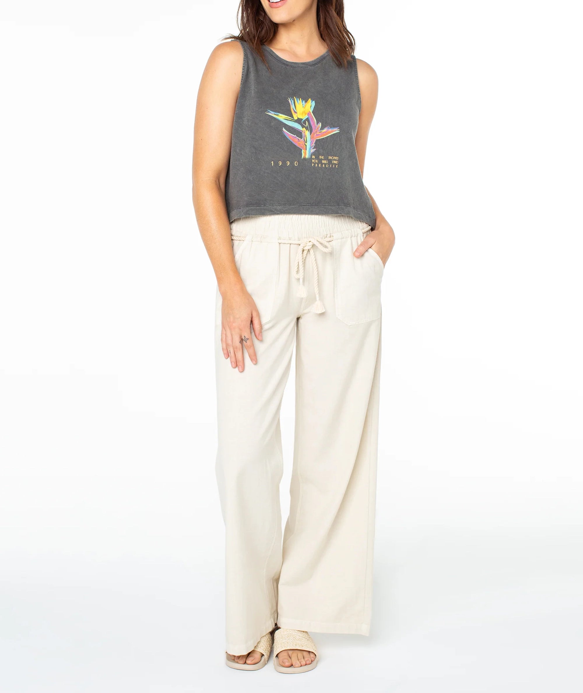 Sleeveless Cartoon Round Neck Vest