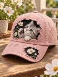 Casual Fun Animal Graphic Print Hat
