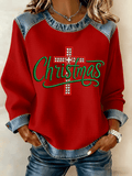 Women's Christmas Faith Print Sweatshirt