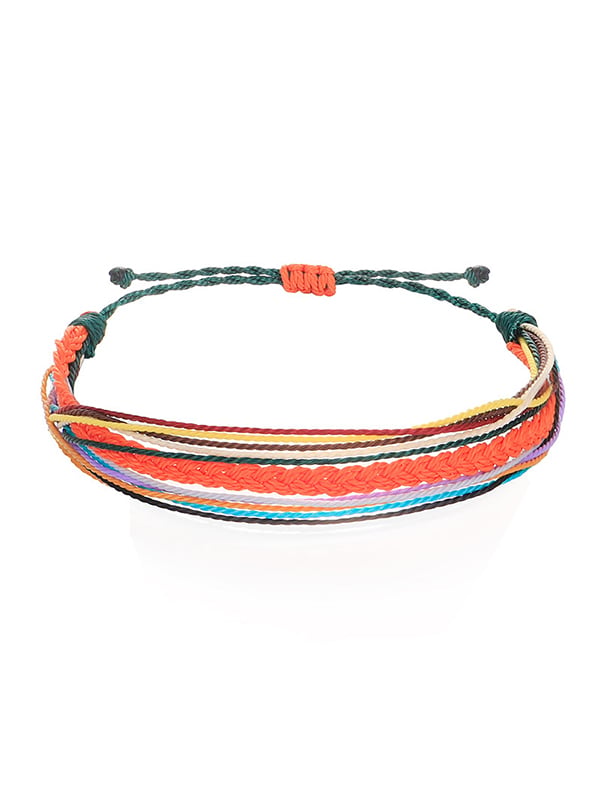 Purple Ribbon String Bracelet