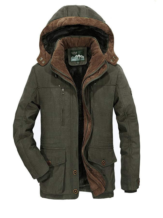 Men's Vintage Thickened Padded Outdoor Jacket