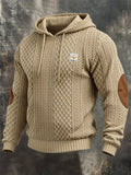Men's Vintage Textured Cotton Comfortable Hoodie
