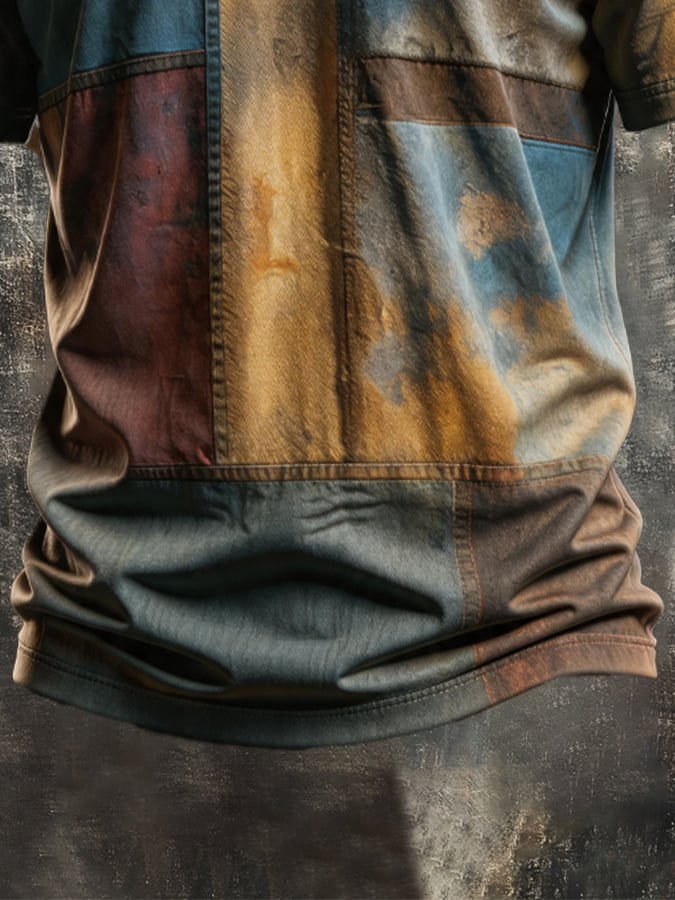 Men's Vintage Viking-Print T-Shirt