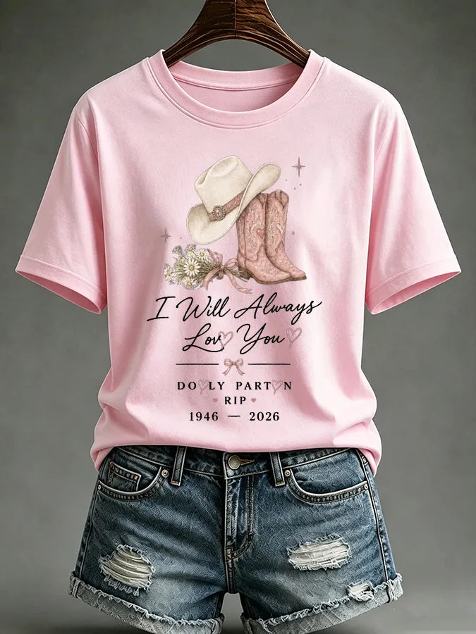 Women'S Commemorative Printed Casual T-Shirt