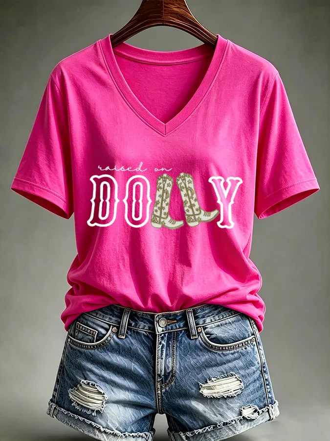 Women's Cowgirl Print T-shirt