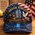 9/11 Memorial First Responders Never Forget Print Baseball Cap