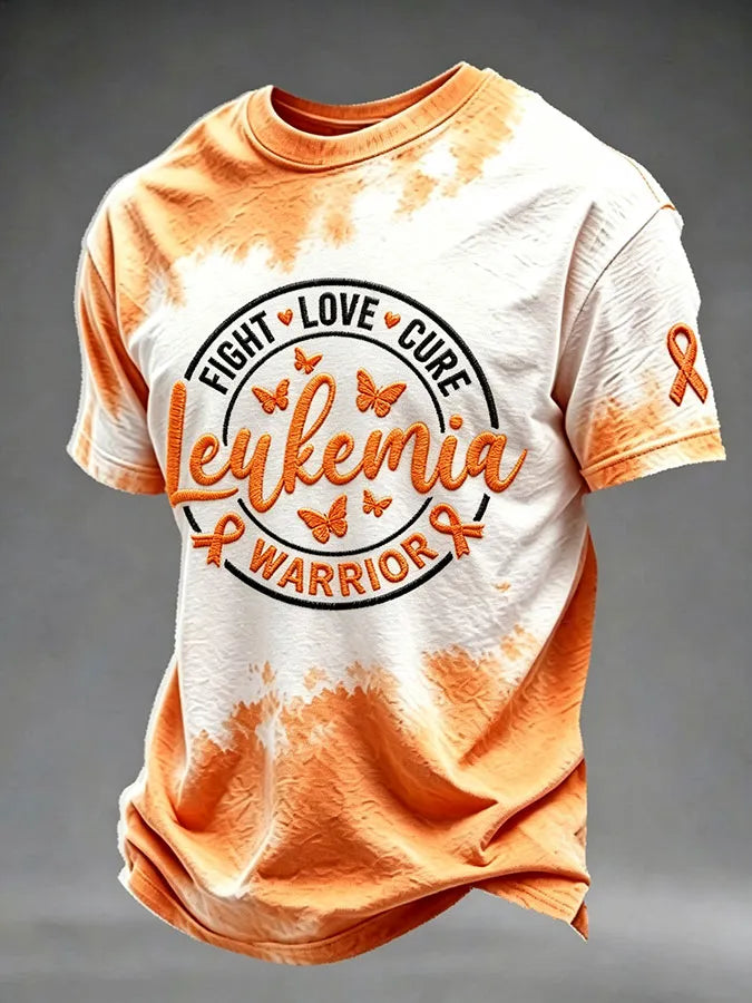 Men's Leukemia Awareness Graphic Short-Sleeve T-Shirt