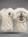 Men's "I am the reason the rum is always gone" Fun Pirate Rum Casual T-shirt