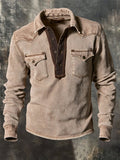 Men's Vintage Comfortable Henley T-Shirt