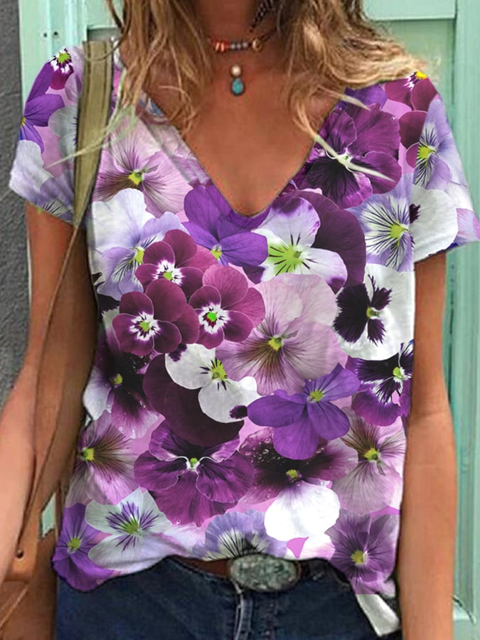 Women's Dementia Awareness Print T-Shirt