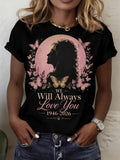 Women'S Commemorative Printed Casual T-Shirt