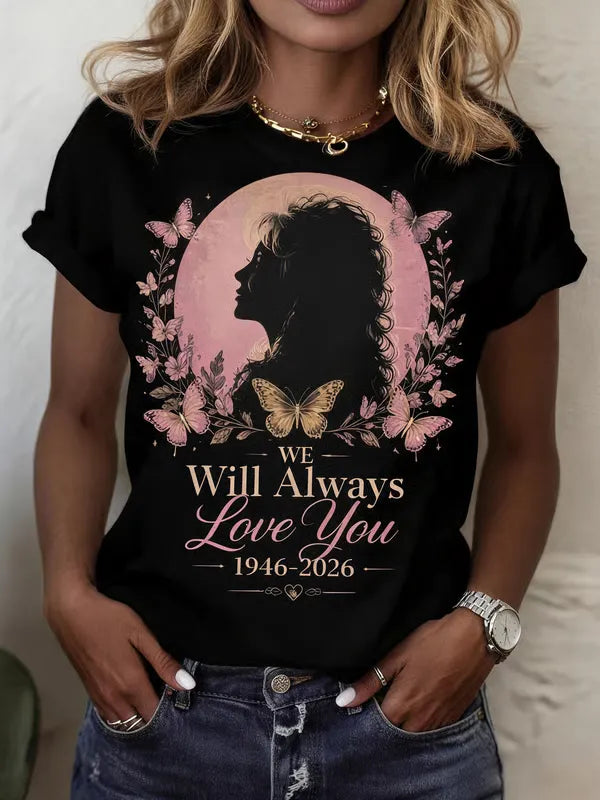 Women'S Commemorative Printed Casual T-Shirt