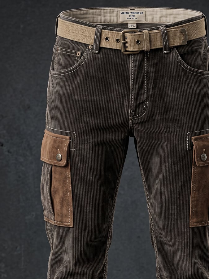 Men's Vintage Corduroy Work Pants