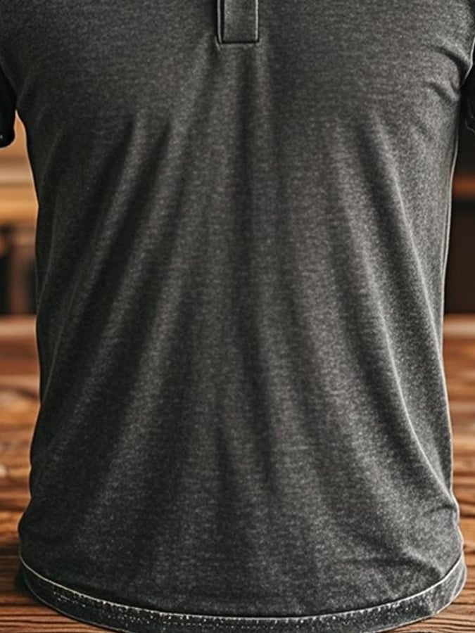 Classic retro polo shirt for men