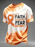 Men's Leukemia Awareness Graphic Short-Sleeve T-Shirt