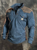 Men's Vintage Comfortable Henley T-Shirt