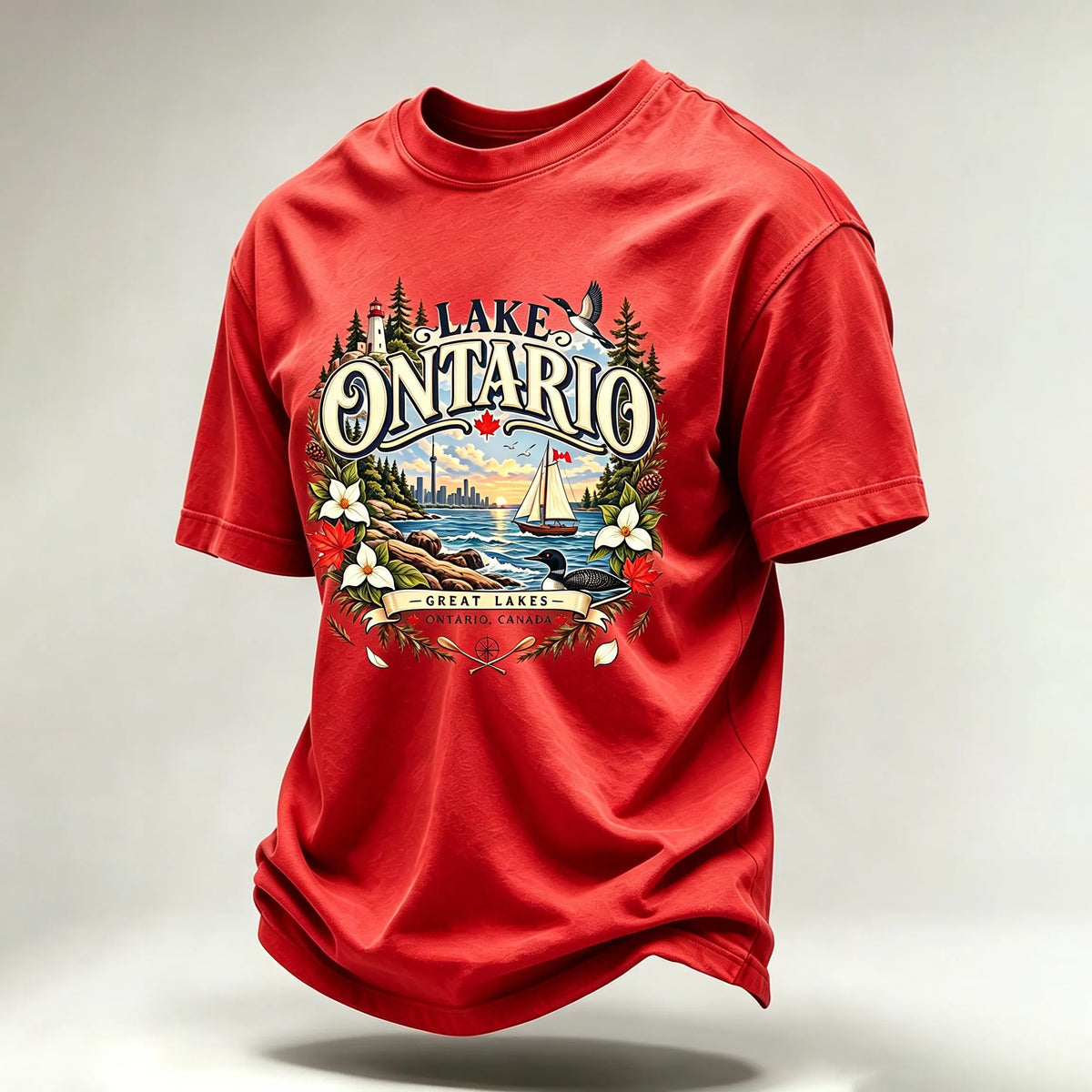 1615 Lake Ontario Printed Short-sleeve T-shirt