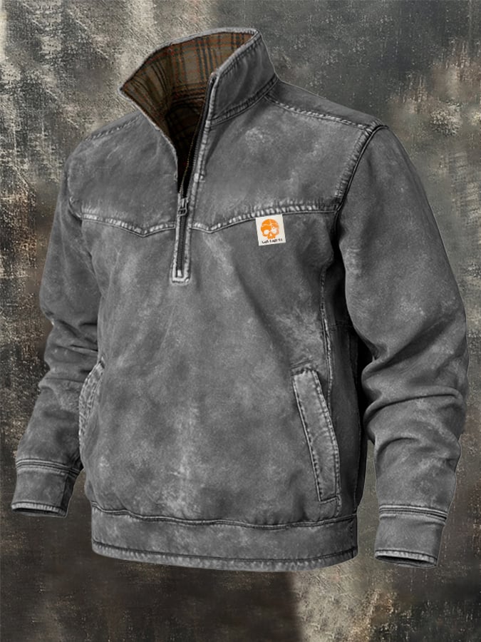Men’s Retro Comfortable Outdoor Warm Sweatshirt