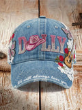 Retro Commemorative Printed Washed Hat