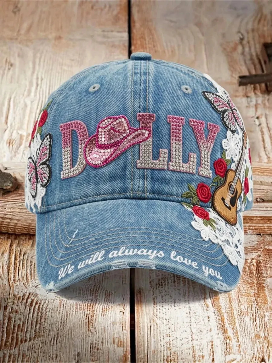 Retro Commemorative Printed Washed Hat