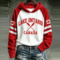 Women's Lake Ontario Printed Casual Hoodie