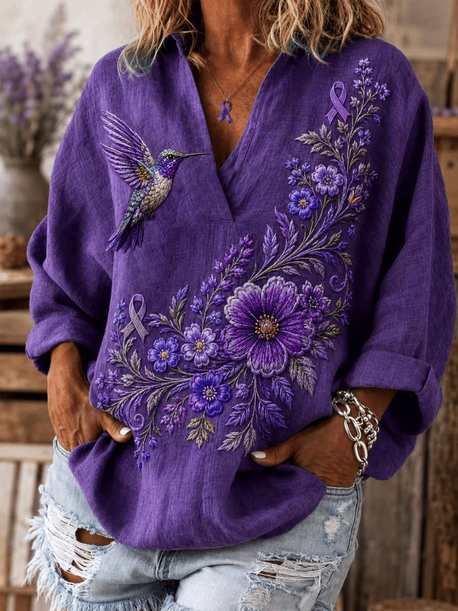 Women's Alzheimer's awareness Print Comfortable Shirt