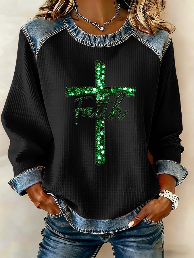 Women's Christmas Print Casual Top