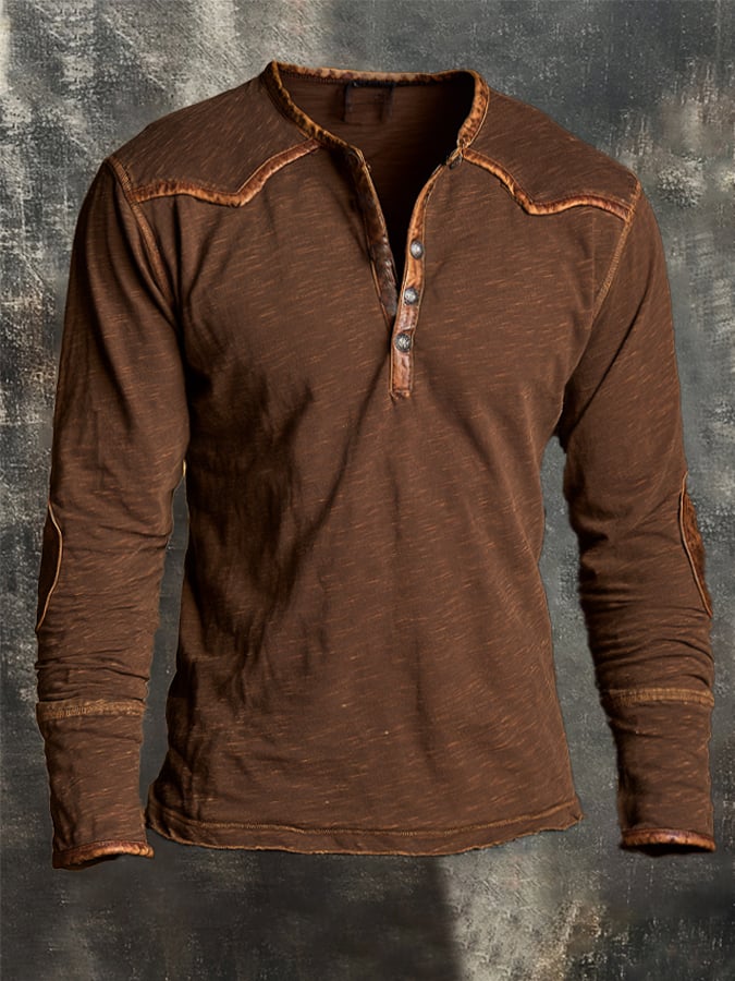 Men's Vintage Comfortable Henley T-Shirt