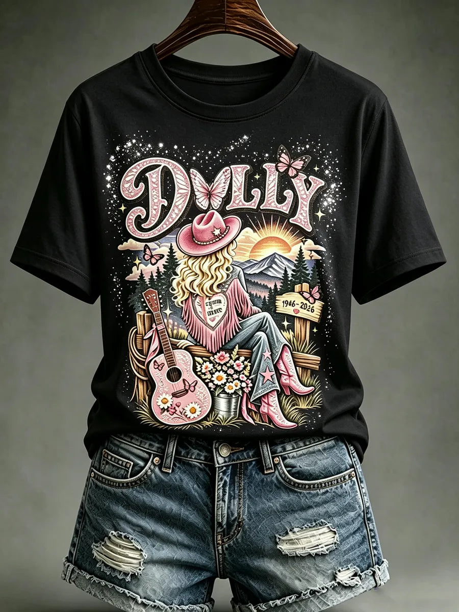Women's Commemorative Print Vintage T-Shirt