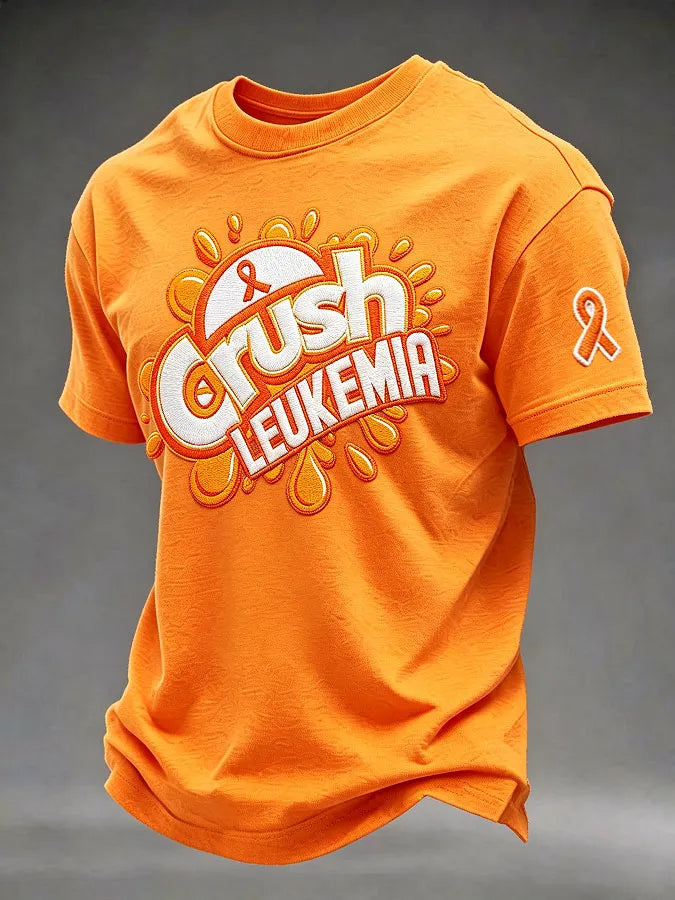 Men's Leukemia Awareness Graphic Short-Sleeve T-Shirt