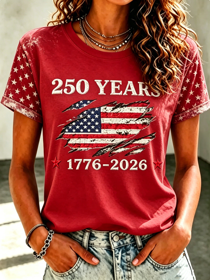 Women's Crew Neck T-Shirt: U.S. Semiquincentennial Commemorative Edition