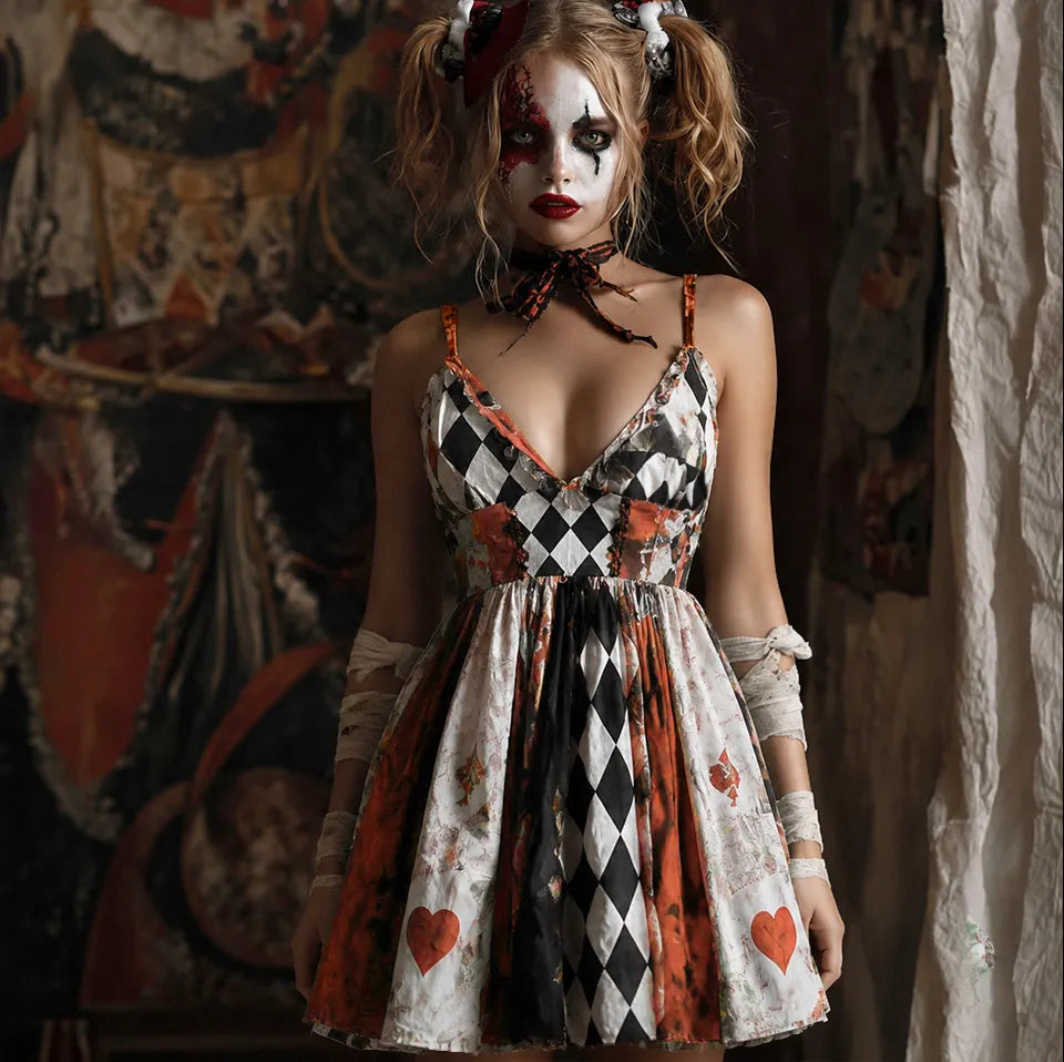 Women Halloween Cosplay Gothic Style Dress