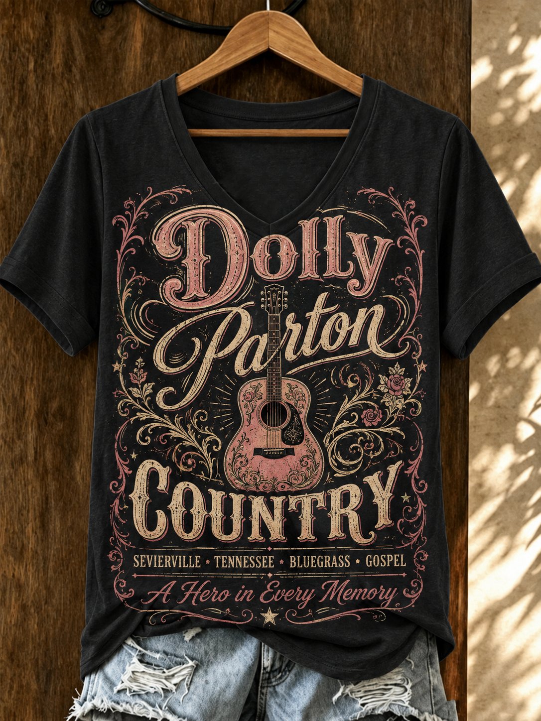 Women's Dolly Parton Tribute Print T‐Shirt