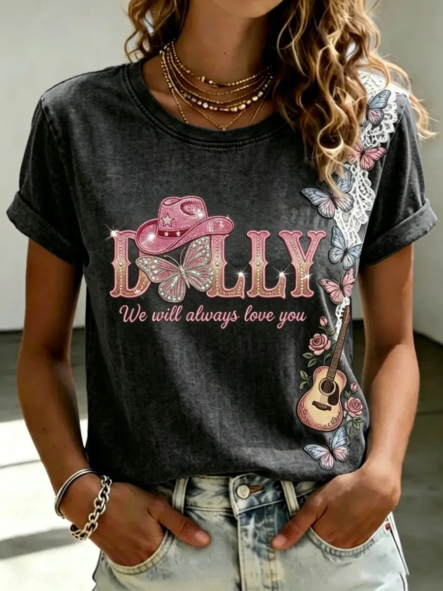 Women's Commemorative Print Vintage T-Shirt