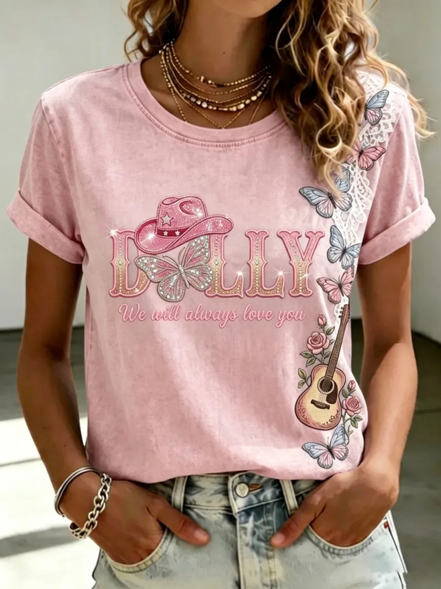 Women's Commemorative Print Vintage T-Shirt